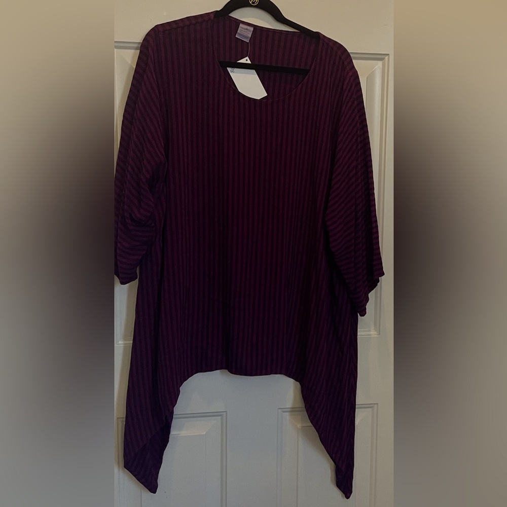 Asymmetrical Tunic Top O/S